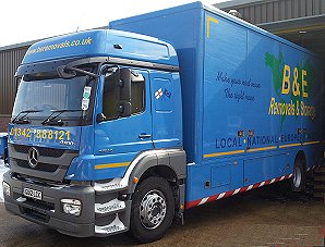 B & E Removals & Storage rfy lorry